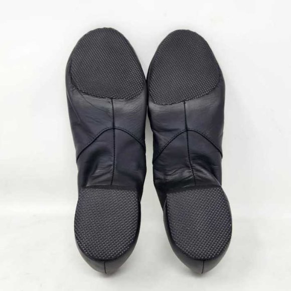 Men\'s 9.5 Bloch Super Jazz leather & elastic slip on jazz dance shoes in black